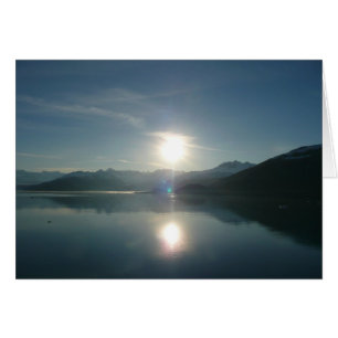 Lever de soleil sur le fjord College en Alaska Pho
