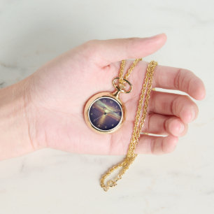 Lever De Soleil Sur L'Ocean Gold Collier Watch