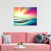 lever de soleil sur l'océan impression d'art abstr (Insitu(Salon))