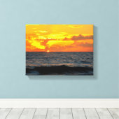 Lever de soleil sur l'océan Impression sur toile t (Insitu (Plancher de Bois))