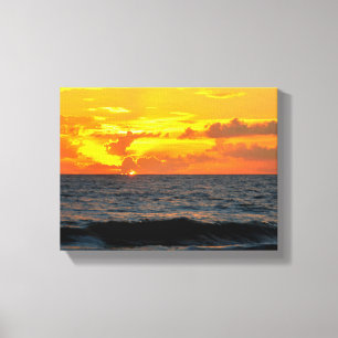 Lever de soleil sur l'océan Impression sur toile t