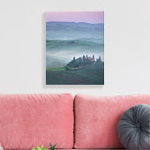 Lever de soleil sur une toile verticale du paysage (Insitu(Salon))