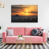 Lever de soleil tropical sur toile (Insitu(Salon))