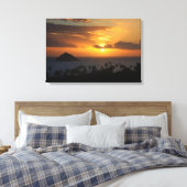 Lever de soleil tropical sur toile (Insitu(Chambre))