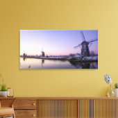 Lever de soleil violet sur l'impression sur toile (Insitu(Salon))