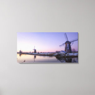 Lever de soleil violet sur l'impression sur toile