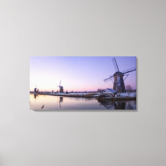 Lever de soleil violet sur l'impression sur toile (Recto)