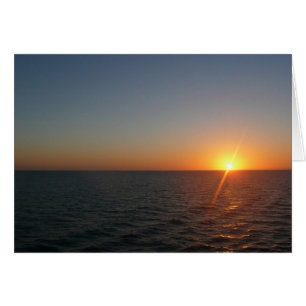 Lever du soleil à Sea III Océan Horizon