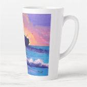 Lever du soleil à Shipwreck Beach Latte Mug (Droite)
