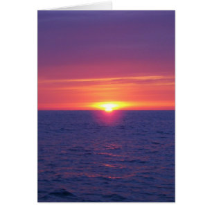 Lever Du Soleil Dans La Mer