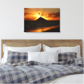 Lever du soleil d'Hawaii sur la toile de plage (Insitu(Chambre))