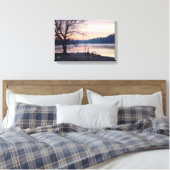 Lever du soleil du lac Pastel toile étirée Imprime (Insitu(Chambre))