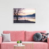 Lever du soleil du lac Pastel toile étirée Imprime (Insitu(Salon))
