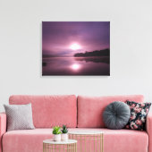 Lever du soleil du matin violet sur toile CT River (Insitu(Salon))