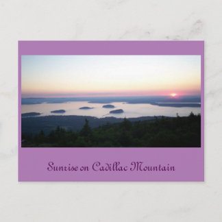 Lever du soleil sur Cadillac Mt, Carte postale