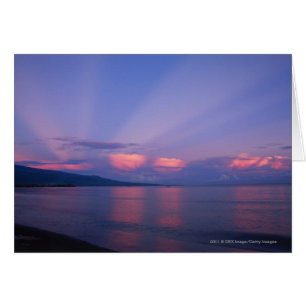 Lever du soleil sur la mer