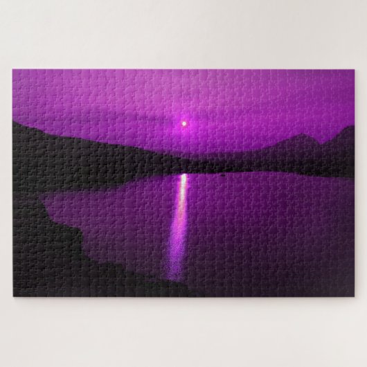 Lever du soleil violet dans GNP Puzzle (Horizontal)