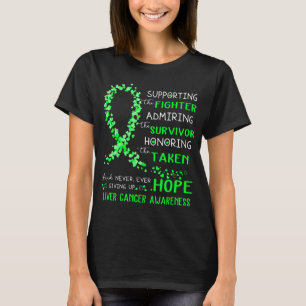 Lever kanker krijger ondersteunende vechter t-shirt
