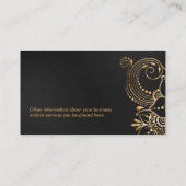 Lever van flora en Ornament Visitekaartje (Achterkant)