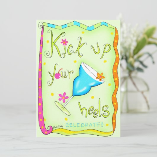 Lever vos talons Invitation vert (Debout devant)