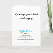 Lever vos talons Salutation ou carte de note verte (Dos)