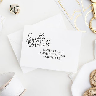 Lever vriendelijk aan - Hand - Lettered Rubber Sta Rubberstempel