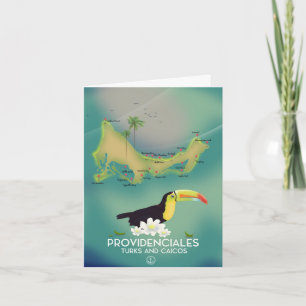 Leveranciersturks en caicos notitiekaartje