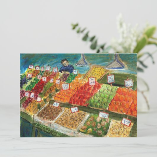 Leveranciersuitnodiging (Pike Place Seattle) Kaart (Staand voorkant)