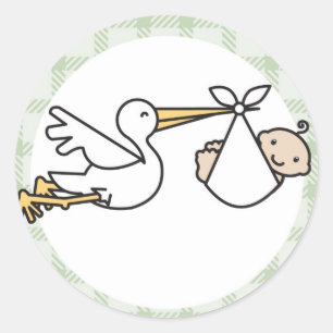 Levering Baby winkel Ronde Sticker