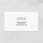 Levering Driver Dropping Off Pakketten Visitekaartje (Achterkant)