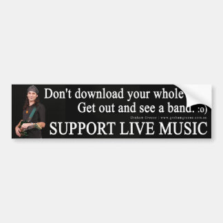 LEVERING LEVEND MUZIEK Bumpersticker