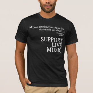LEVERING LEVEND MUZIEK T-Shirt voor mannen en vrou