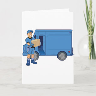 Levering Man en bestelwagen Kaart