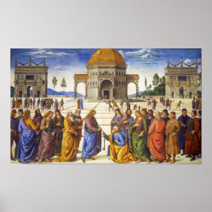Levering van de sleutels   Pietro Perugino   Poster