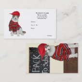 Levering van leraar visitekaartje (Voorkant / Achterkant)