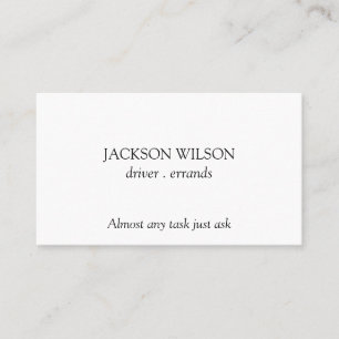 Levering van stuurprogramma visitekaartje