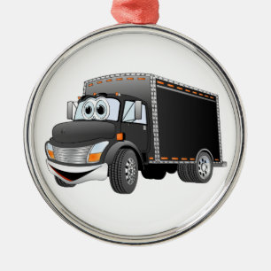Levering zwarte Truck-Cartoon Metalen Ornament