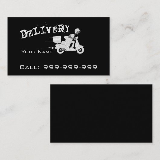 Leveringselegant Visitekaartje (Voorkant / Achterkant)