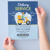 Leveringsserviceflyer Flyer (Hand)