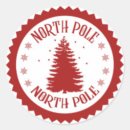 Leveringsstempel Noordpool Ronde Sticker