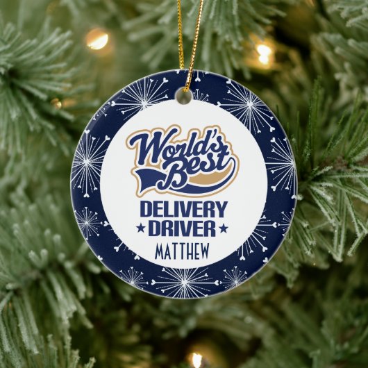 Leveringsstuurprogramma - Aangepaste cadeaukeramis Keramisch Ornament (Boom)