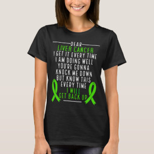 Leverkanker Ik zal u op de hoogte brengen van leve T-shirt