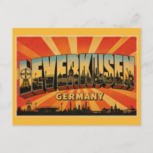 Leverkusen Duitsland Bayerkruis Briefkaart