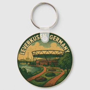 Leverkusen Duitsland Waterfront Sleutelhanger