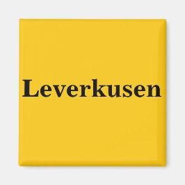 Leverkusen  Magnet Schild Gold Gleb Magneet