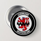 Leverkusen Round Emblem Ronde Button 7,6 Cm (Voorkant /achterkant)