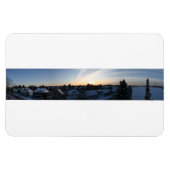 Leverkusen Winter Panorama Dawn Magneet (Horizontaal)