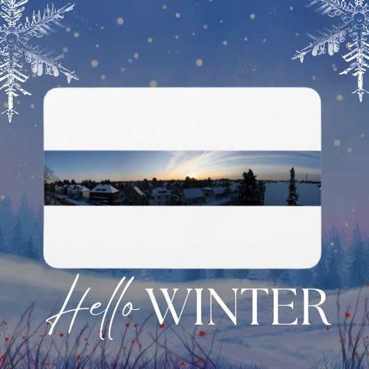 Leverkusen Winter Panorama Dawn Magneet