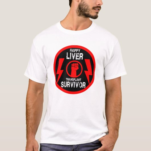 Levertransplantatie Overleving T-shirt (Voorkant)