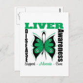 Leverziekte - Boterfly Briefkaart (Voorkant / Achterkant)